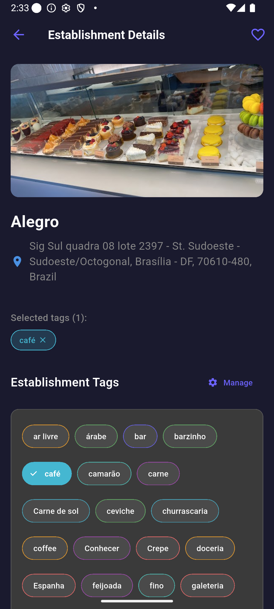 FavSpots detalhes
